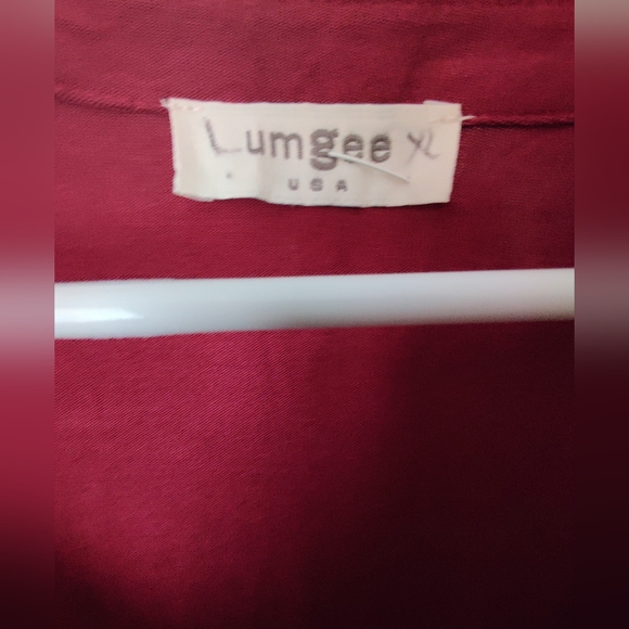 Red Button-Up Dress - Picture 2 of 3